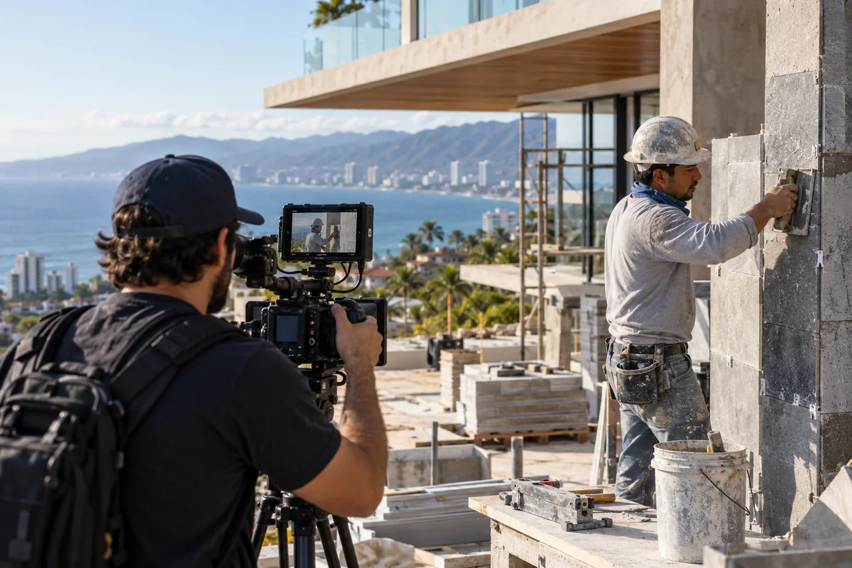 Producción de video de una obra de construcción para una campaña digital de Metta